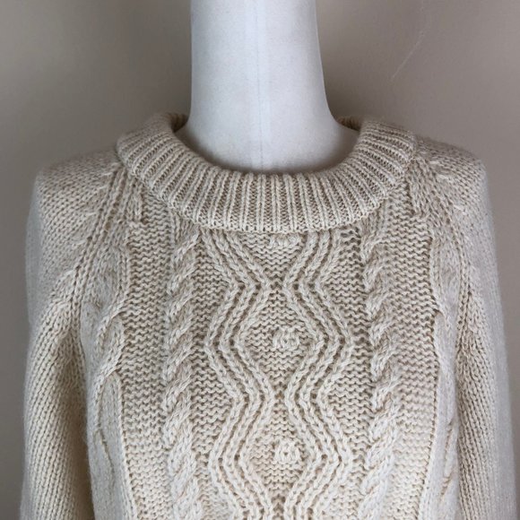 Calf of Man Wool Oversized Fisherman Sweater - Picture 2 of 10